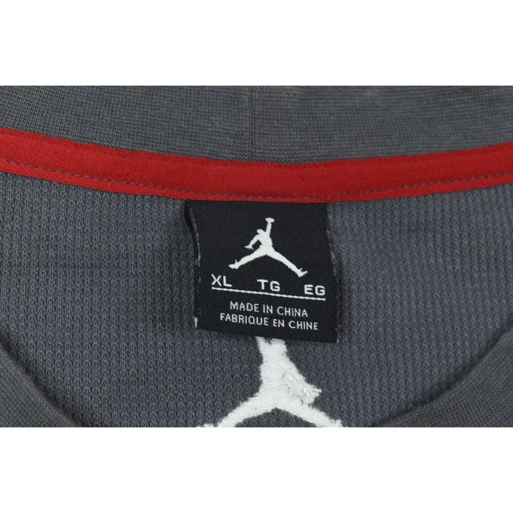 Air Jordan Thermal Shirt Mens XL Gray Long Sleeve Crew Neck Pullover Athletic